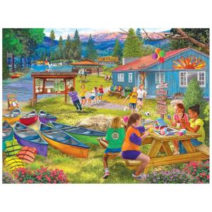 Roseart – Bigelow Illustrations – Lemonade On The Lawn – 500 Piece Jigsaw Puzzle for Adults(Camp Wiwanago)