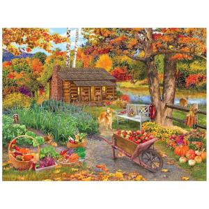 Roseart – Bigelow Illustrations – Lemonade On The Lawn – 500 Piece Jigsaw Puzzle for Adults(Harvest at the Cabin)