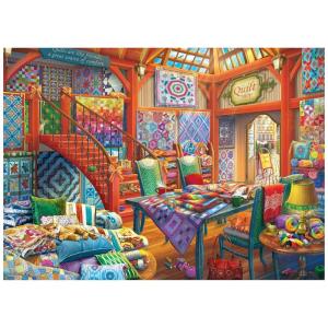 Roseart – Hobby Haven – Greentree Garden Center – 1000 Piece Jigsaw Puzzle for Adults(Quilt Shop)