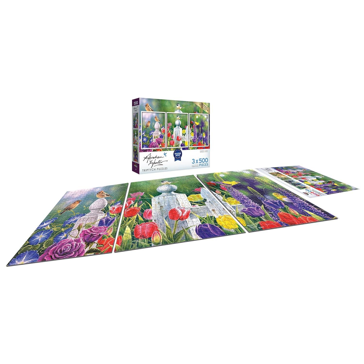 image:imageRoseArt Abraham Hunter Garden Birds 1500 Piece Jigsaw Puzzle