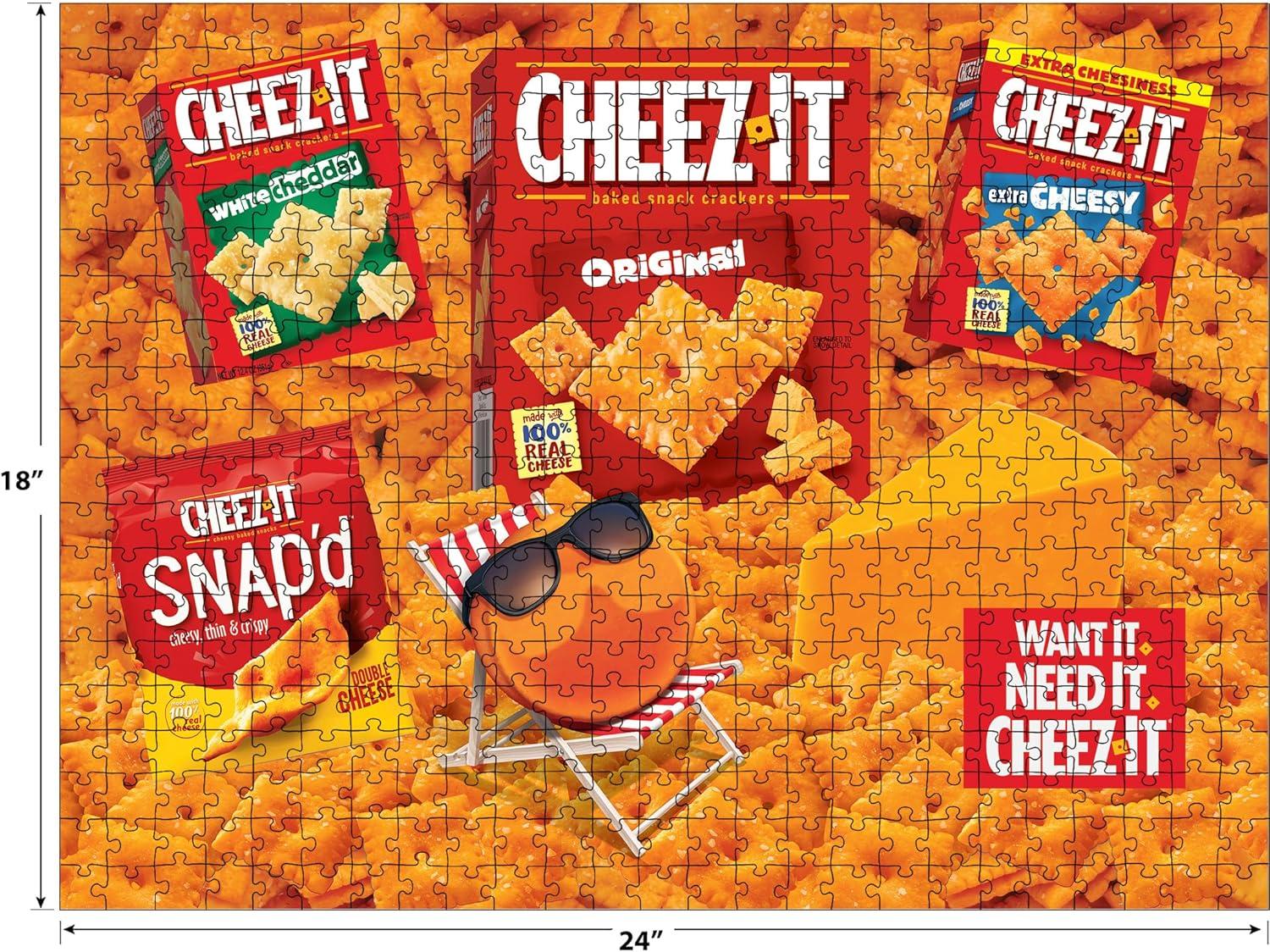 image:imageRoseArt Snack Assortment CheezIt 500 Piece Jigsaw Puzzle FoodThemed Puzzle for AdultsCheezIt