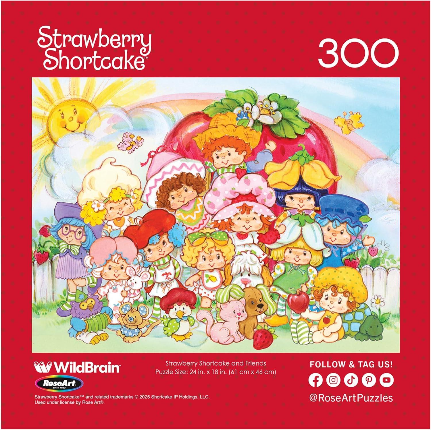 image:imageRoseArt Strawberry Shortcake Strawberry Shortcake and Friends 300 Piece Jigsaw Puzzle for Adults