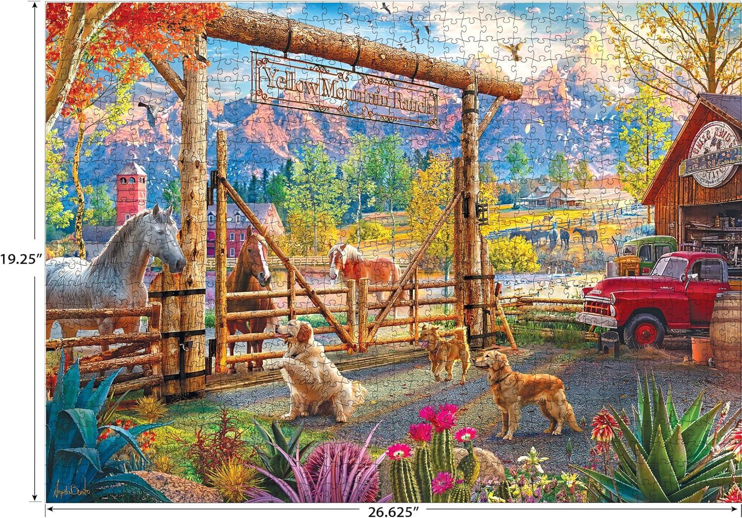 image:imageRoseart Kodak Premium Ranch Pickup 1000 Piece Jigsaw Puzzle for AdultsRanch Pickup