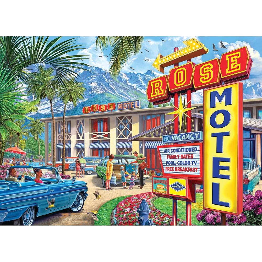 image:imageRoseArt  Back to The Past  Fun Park Motel  1000 Piece Jigsaw Puzzle for AdultsRose Motel