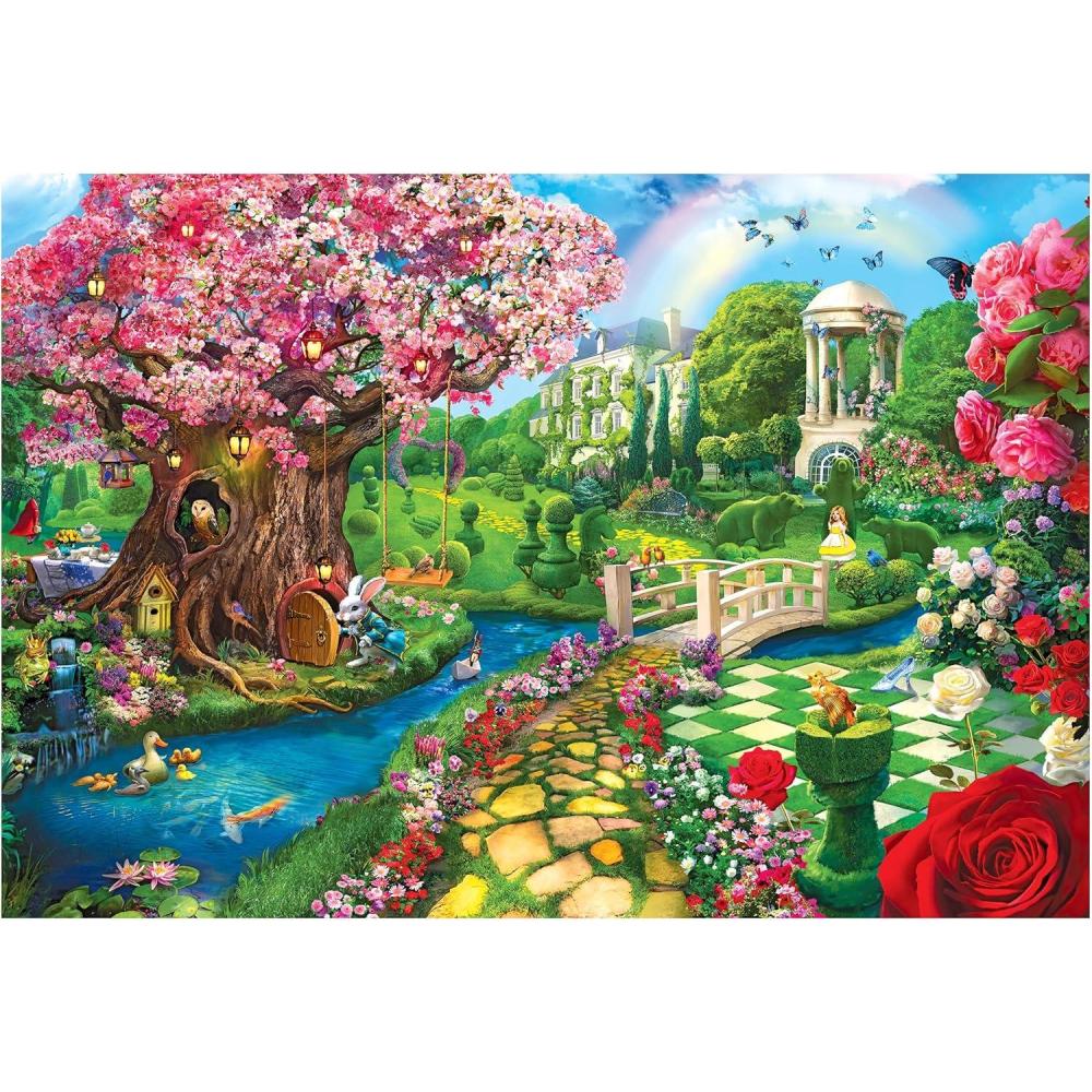 image:imageRoseArt Kodak Premium Spring Garden 2000 Piece Jigsaw Puzzle Alice in Wonderland Puzzle for Adults
