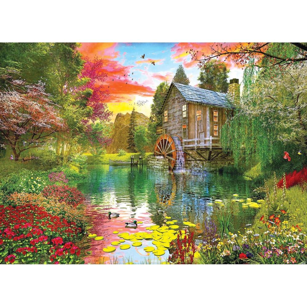 image:imageRoseArt  My Happy Place  Charles Harbor  1000 Piece Jigsaw Puzzle for AdultsSunset at The Mill