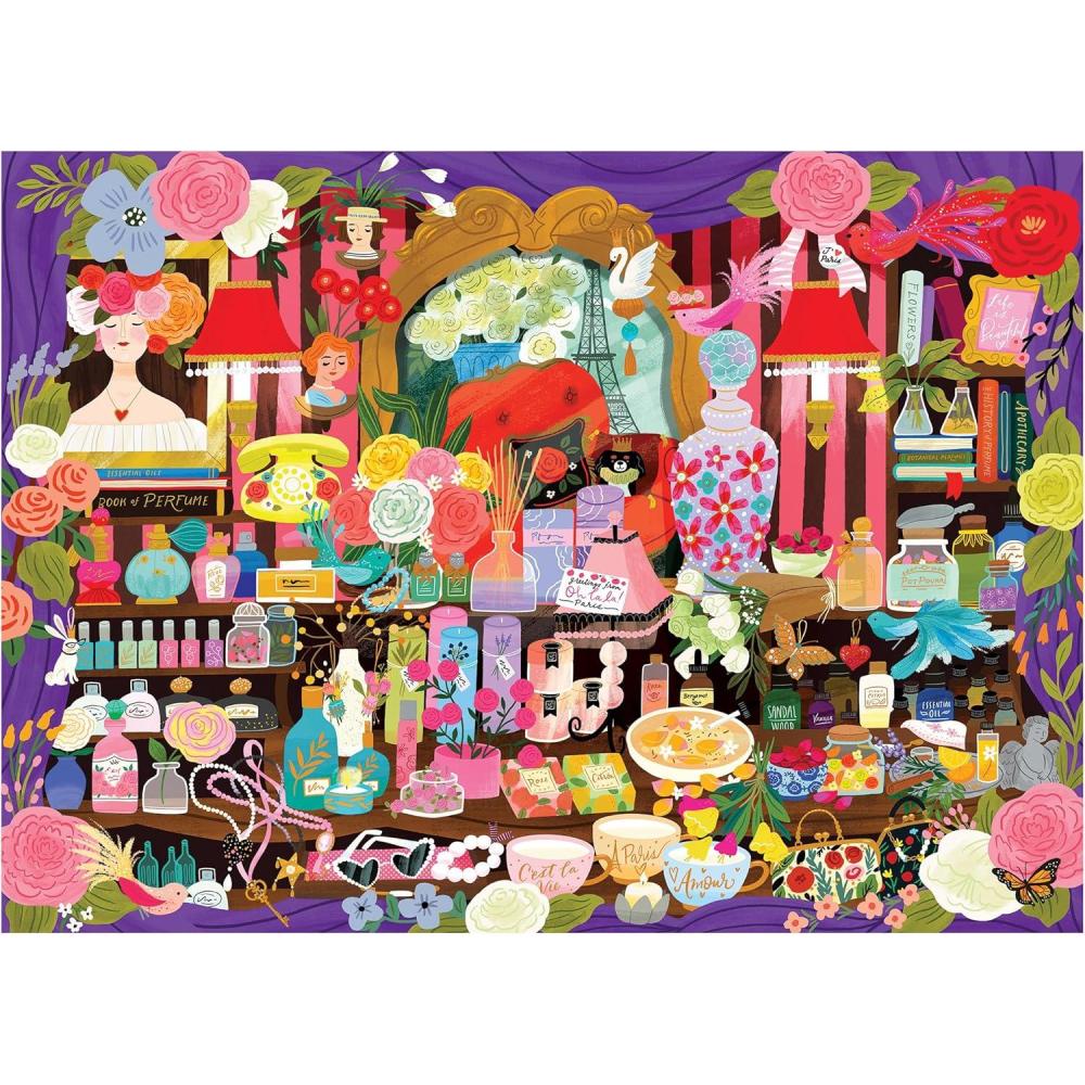 image:imageRoseArt Seek amp Find Paris Perfume Shop 1000 Piece Jigsaw Puzzle for Adults Hidden Object Puzzle Elegant Boutique Scene Premium Puzzle with Bonus PosterParis Perfume Shop