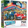 RoseArt – Back to The Past – Dancing at The Diner – 750 Piece Jigsaw Puzzle for Adults(Rollerskate Drive in Diner)