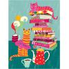 RoseArt – Birds, Butterflies & Blooms 500 Piece Double-Sided Jigsaw Puzzle – Matte & Glossy Sides– Nature Puzzle for Adults – 2-in-1 Puzzle with Poster(Cozy Cats)