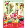 RoseArt – Birds, Butterflies & Blooms 500 Piece Double-Sided Jigsaw Puzzle – Matte & Glossy Sides– Nature Puzzle for Adults – 2-in-1 Puzzle with Poster(Cozy Cats)