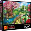 RoseArt – Kodak Premium – Spring Garden 2000 Piece Jigsaw Puzzle, Alice in Wonderland Puzzle for Adults