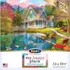 RoseArt – My Happy Place – Charles Harbor – 1000 Piece Jigsaw Puzzle for Adults(Fishing Retreat)