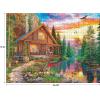 RoseArt – My Happy Place – Charles Harbor – 1000 Piece Jigsaw Puzzle for Adults(Forest Cabin Home)