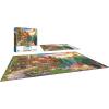 RoseArt – My Happy Place – Charles Harbor – 1000 Piece Jigsaw Puzzle for Adults(Forest Cabin Home)