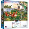 RoseArt – My Happy Place – Charles Harbor – 1000 Piece Jigsaw Puzzle for Adults(Harbor House)