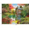 RoseArt – My Happy Place – Charles Harbor – 1000 Piece Jigsaw Puzzle for Adults(Sunset at The Mill)
