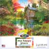 RoseArt – My Happy Place – Charles Harbor – 1000 Piece Jigsaw Puzzle for Adults(Sunset at The Mill)