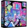 RoseArt – Neon Brights – 1980s – 500 Piece Jigsaw Puzzle, Retro-Inspired, Vibrant Neon Colors, Ages 12 and Up(1980s)