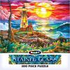 RoseArt – Stained Glass – Summer Waves – 300 Piece Jigsaw Puzzle for Adults
