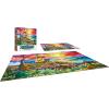 RoseArt – Stained Glass – Summer Waves – 300 Piece Jigsaw Puzzle for Adults