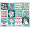 RoseArt Holiday Advent Calendar Jigsaw Puzzle 2025 Christmas Puzzle – 12 Individual Puzzles Each Measuring 7.5″x 7.5″ – 600 Pieces Total