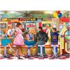 RoseArt – Back to The Past – Dancing at The Diner – 750 Piece Jigsaw Puzzle for Adults(Soad and Ice Cream Parlor)
