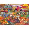 RoseArt – Bigelow Country – Harvest Market 1000 Piece Jigsaw Puzzle, Autumn Farm Market Puzzle for Adults(Harvest Market)