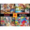 RoseArt – Kodak 4 in 1 Multipack – 4 X 1000 Piece Adult Jigsaw Puzzle(Bright Lights in NY)