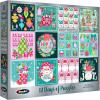 RoseArt Holiday Advent Calendar Jigsaw Puzzle 2025 Christmas Puzzle – 12 Individual Puzzles Each Measuring 7.5″x 7.5″ – 600 Pieces Total