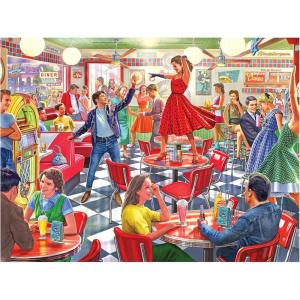 RoseArt – Back to The Past – Dancing at The Diner – 750 Piece Jigsaw Puzzle for Adults(Dancing at The Diner)