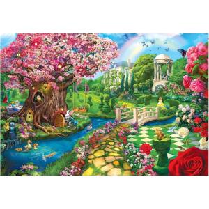 RoseArt – Kodak Premium – Spring Garden 2000 Piece Jigsaw Puzzle, Alice in Wonderland Puzzle for Adults