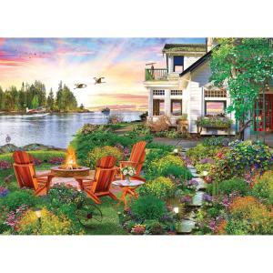 RoseArt – My Happy Place – Charles Harbor – 1000 Piece Jigsaw Puzzle for Adults(Harbor House)
