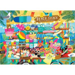 RoseArt – Seek & Find – Paris Perfume Shop – 1000 Piece Jigsaw Puzzle for Adults, Hidden Object Puzzle, Elegant Boutique Scene, Premium Puzzle with Bonus Poster(Beach Souvenir Shop)