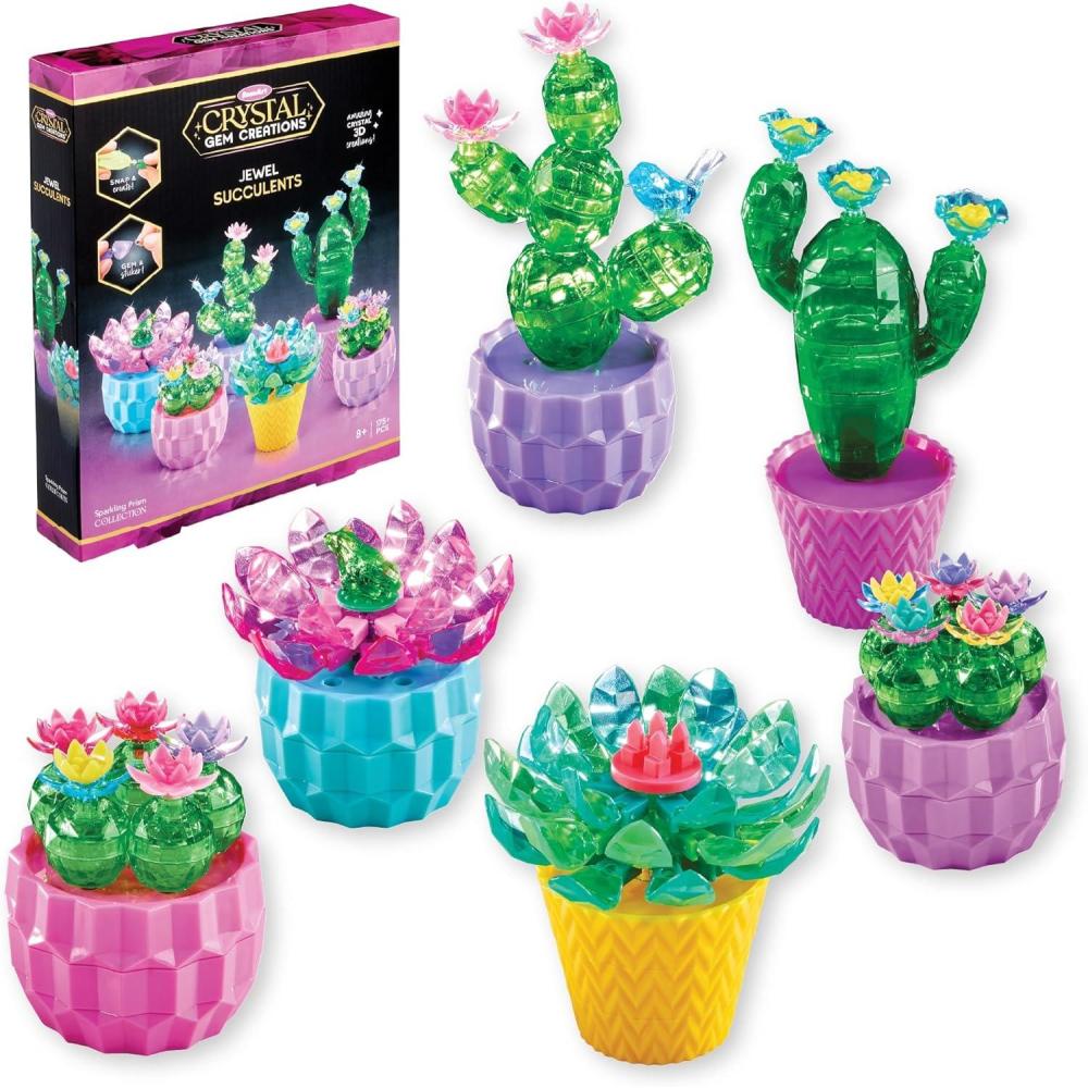 image:imageCrystal Gem Creations Blossoming Bonsai Kit by RoseArt 240 Pieces Great for Adults Tweens and Children Ages 8Jewel Succulents