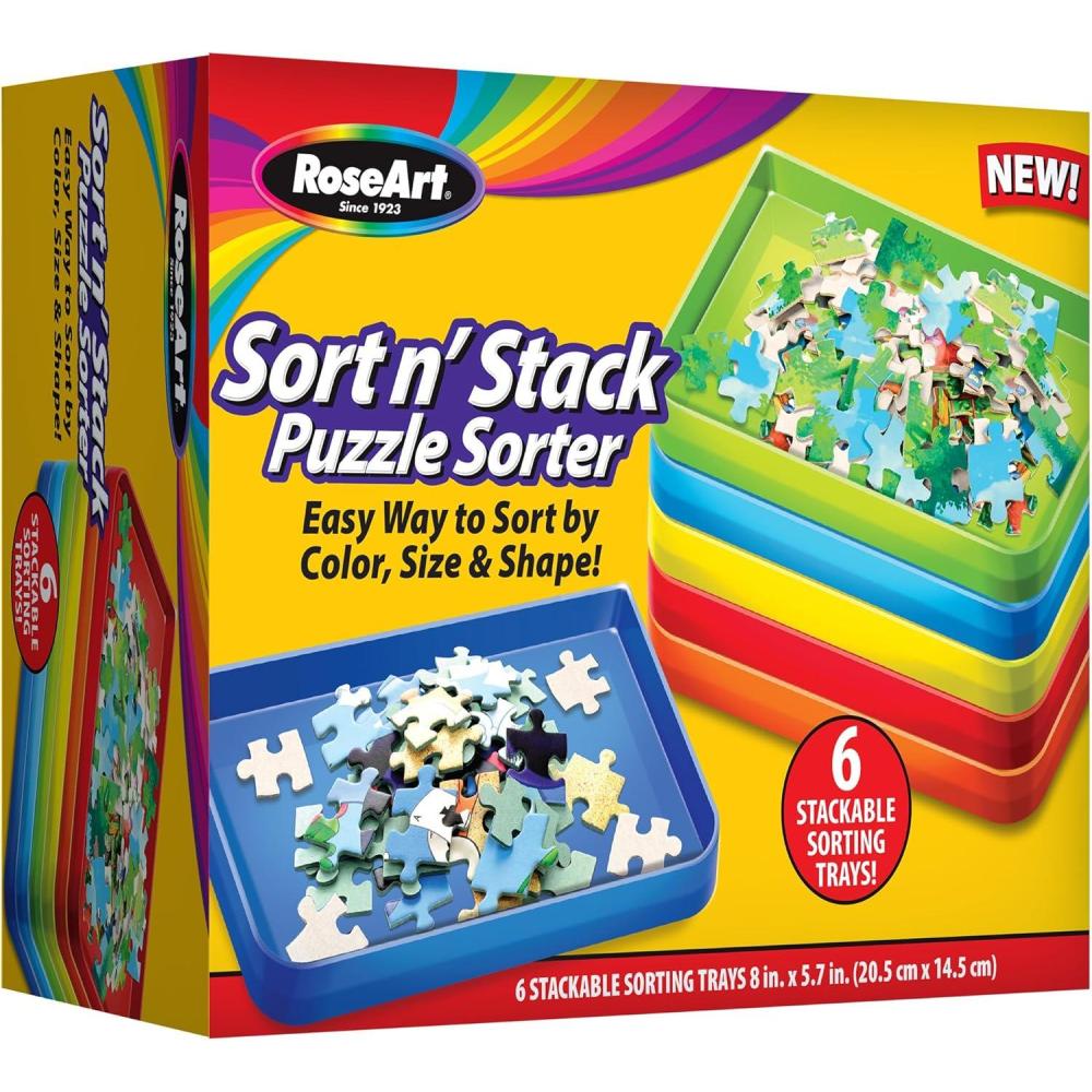 image:imageRoseArt  Sort NStack Puzzle Sorter for Adults