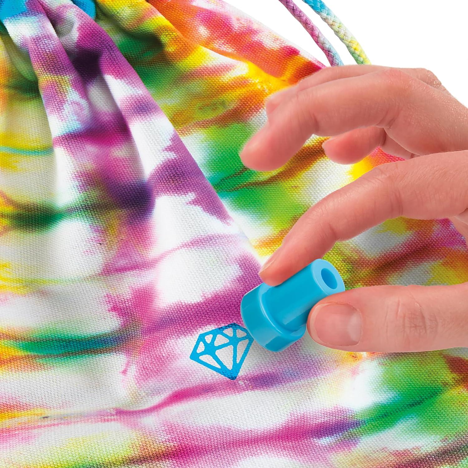 image:imageCRAZArt Shimmer n Sparkle Tie Dye Fashion Tote and Headband Craft KitBluePink Small