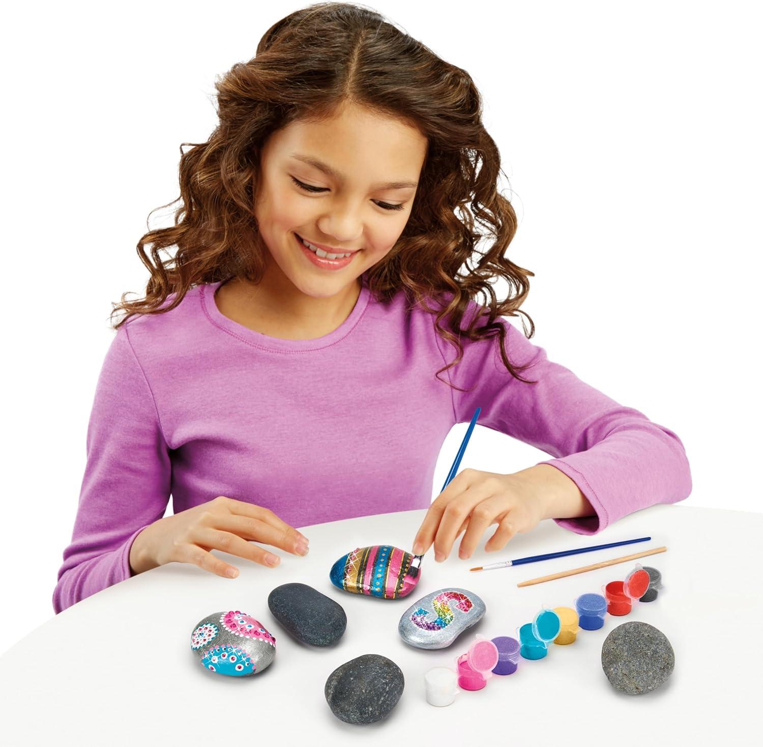 image:imageShimmer n Sparkle Metallic Mania Rock Art DIY Painting Rock Craft Kit for ages 6 and Up
