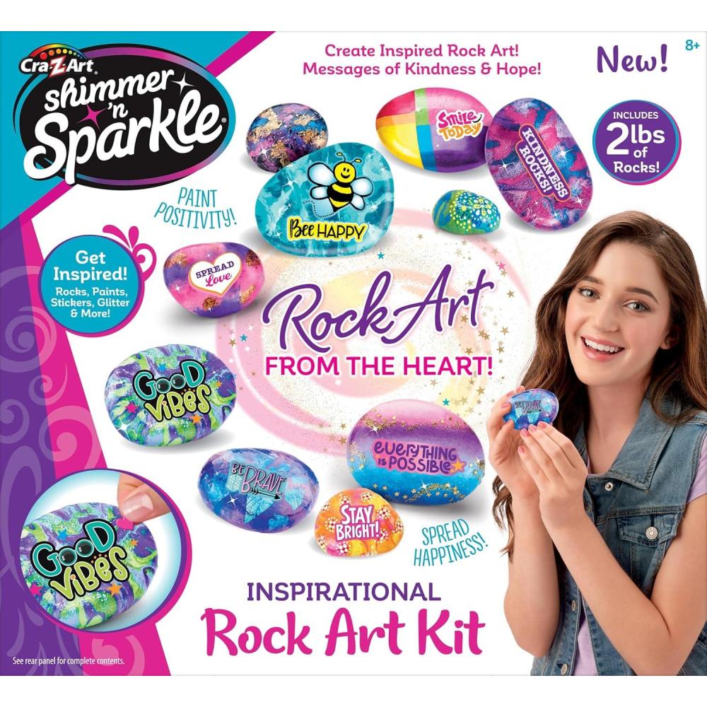 image:imageShimmer n Sparkle Inspirational Rock Art Activity Kit for Kids