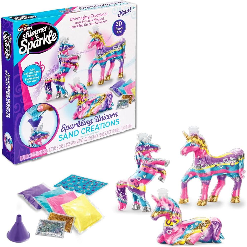 image:imageShimmer n Sparkle Sparkling Unicorn Sand Art Kit for Kids for Ages 6 and Up