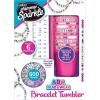 Shimmer ‘n Sparkle ABC Bead & Wear Bracelet Set with 20oz Tumbler – Make 6 Alphabet Bead Bracelets and Decorate Your 20oz Tumbler with Sticker Alphabet Beads – Kids Water Bottle for School