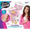 Cra-Z-Art Shimmer ‘N Sparkle Friendship Charm Bracelets, Trendy Bangle Bracelets, BFF Bracelet Set for Ages 6 and Up(Trendy Charm)