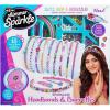 Shimmer ‘N Sparkle Sparkling Headband and Barrettes – Make Your own Beaded Headbands and Barrettes Hair Accessories for Kids Birthday Present Ages 8 and Up