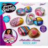 Shimmer ’n Sparkle Metallic Mania Rock Art DIY Painting Rock Craft Kit for ages 6 and Up