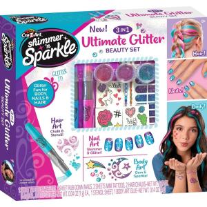 Cra-Z-Art Shimmer ‘N Sparkle 3-in-1 Ultimate Glitter Beauty Set