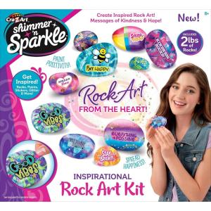 Shimmer ‘n Sparkle Inspirational Rock Art Activity Kit for Kids