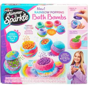 Shimmer ‘n Sparkle Rainbow Popping Bath Bombs -DIY Bath Bomb Making Kit