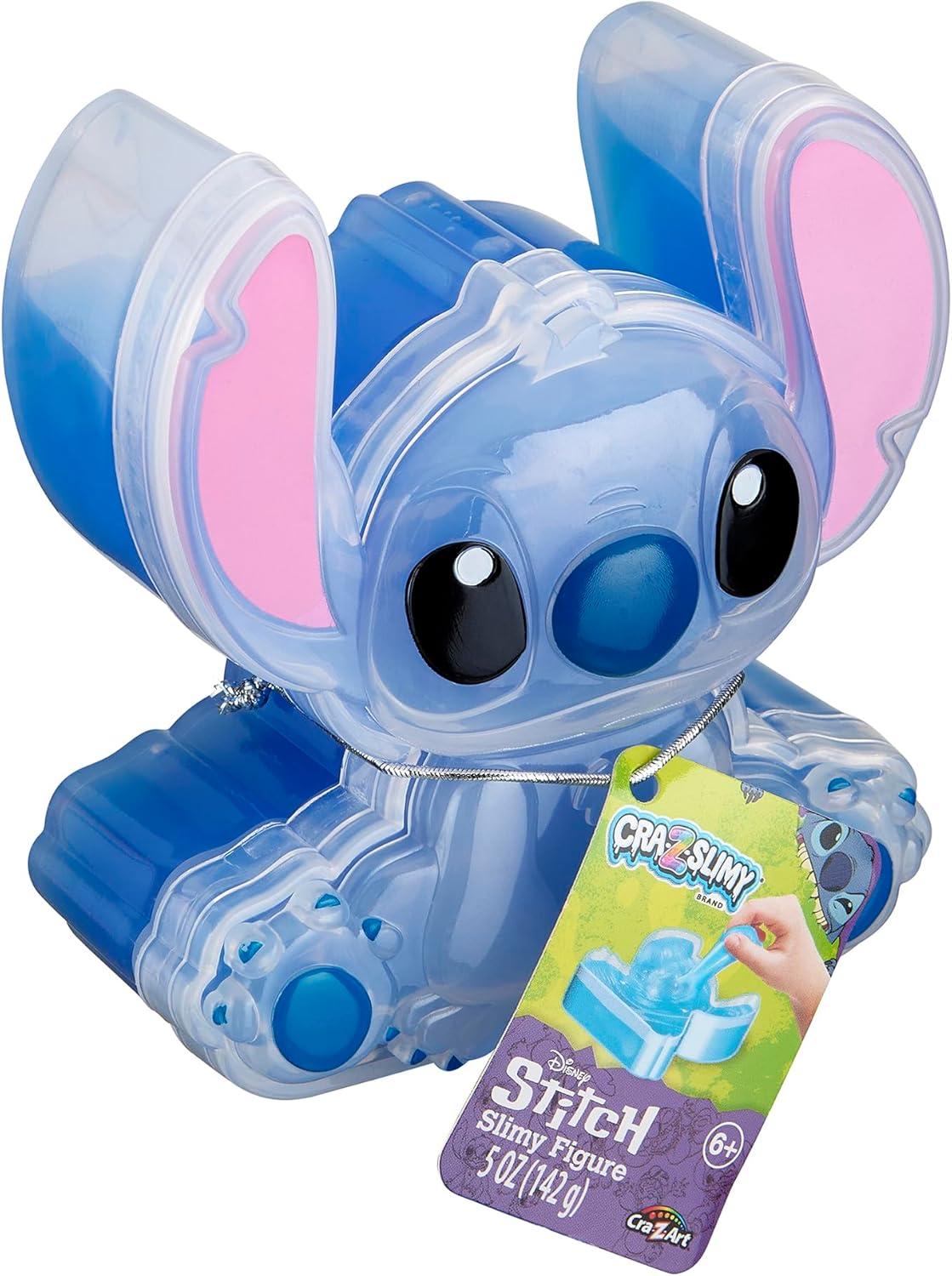 image:imageCRAZSlimy Stitch Slime Toy Glossy Stretchy Super Soft Smooth Blue Stitch Slime with Stitch Shaped Confetti MixIns for Boys and Girls Lilo and Stitch Kids Toy GiftStitch