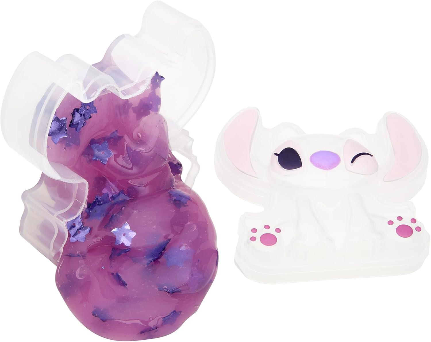 image:imageCRAZSlimy Stitch Slime Toy Glossy Stretchy Super Soft Smooth Blue Stitch Slime with Stitch Shaped Confetti MixIns for Boys and Girls Lilo and Stitch Kids Toy GiftAngel Stitch