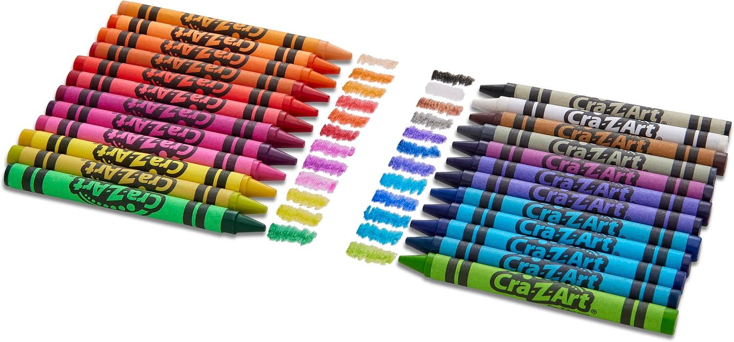 image:imageCraZArt Crayons Bulk Pack 24 Count 24 Packs of Crayons Bulk School Supplies for Classroom Back to School Essentials24 Count Pack of 24