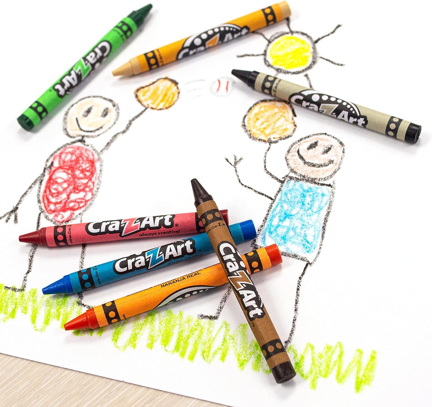 image:imageCraZArt Crayons Bulk Pack 24 Count 24 Packs of Crayons Bulk School Supplies for Classroom Back to School Essentials24 Count Pack of 48